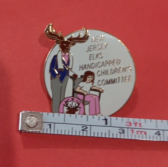 BPOE Elks New Jersey Handicapped Children’s Hat Lapel Pin - Picture 3 of 3
